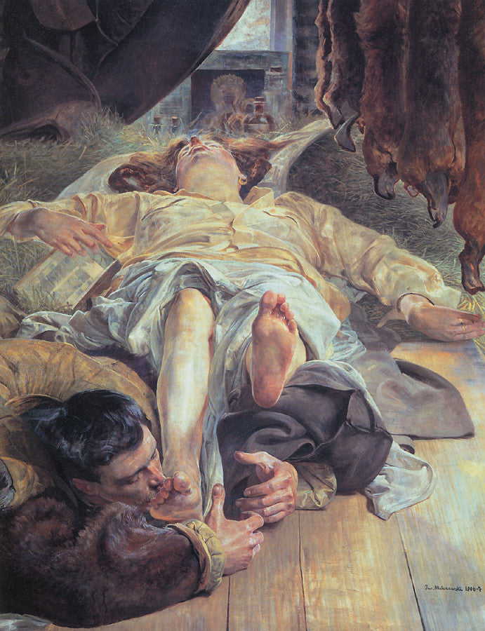 Jacek Malczewski Death of Ellenai 1907 Fine Art Print