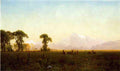 Albert Bierstadt Deer Grazing, Grand Tetons, Wyoming 1861 Fine Art Print