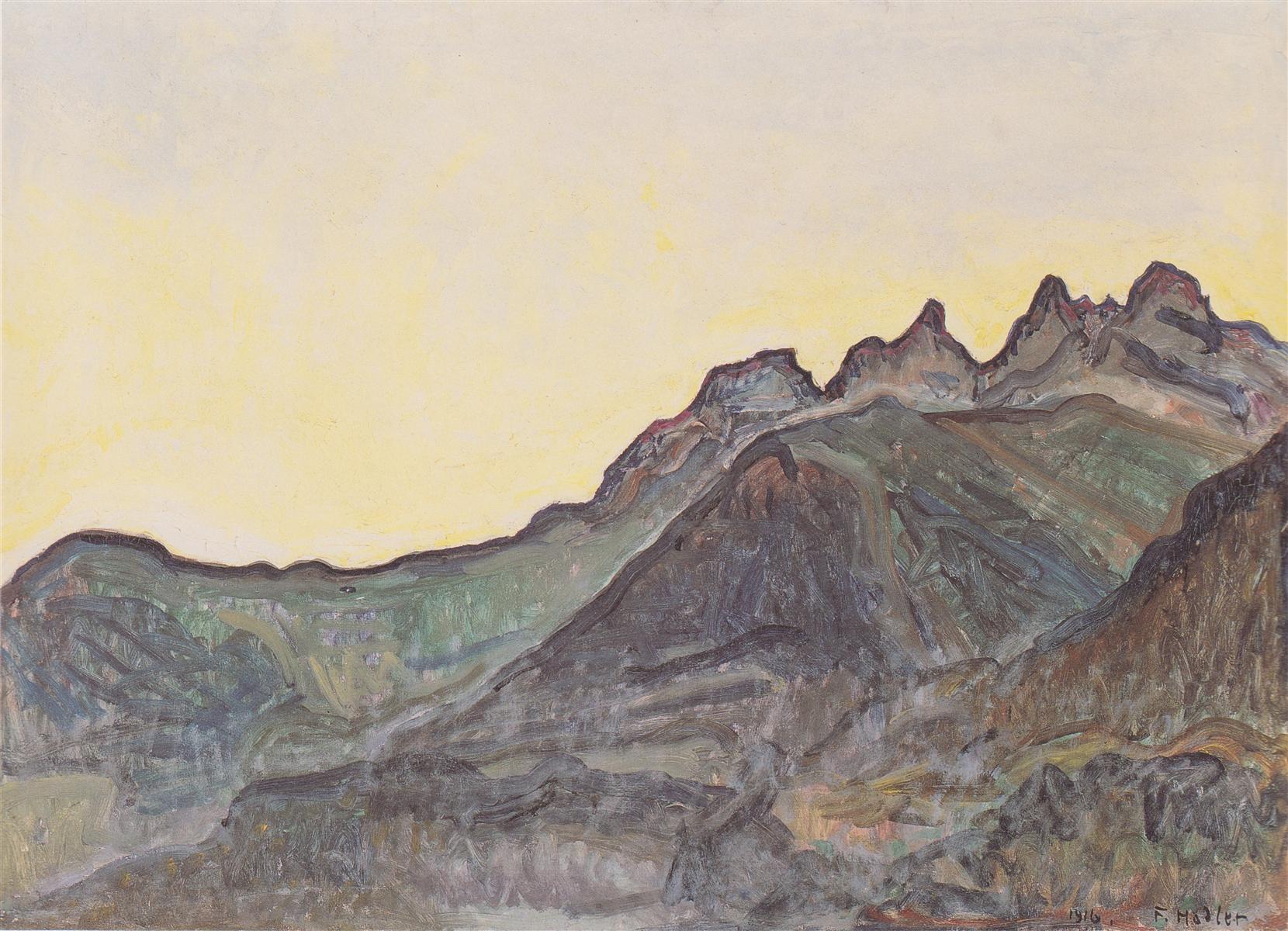 Ferdinand Hodler Dents du Midi 1916 Fine Art Print