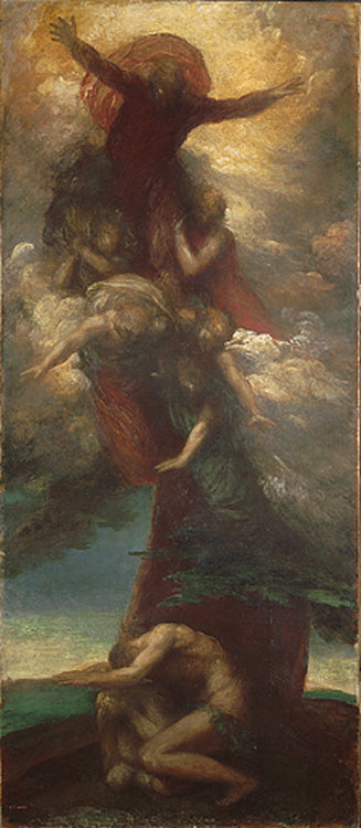 George Frederick Watts Denunciation of Adam and Eve 1873-1898 Fine Art Print