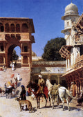 Edwin Lord Weeks Departure For The Hunt 1885 Fine Art Print