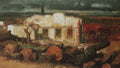 Arnold Böcklin Destroyed House in Kehl 1870 Fine Art Print