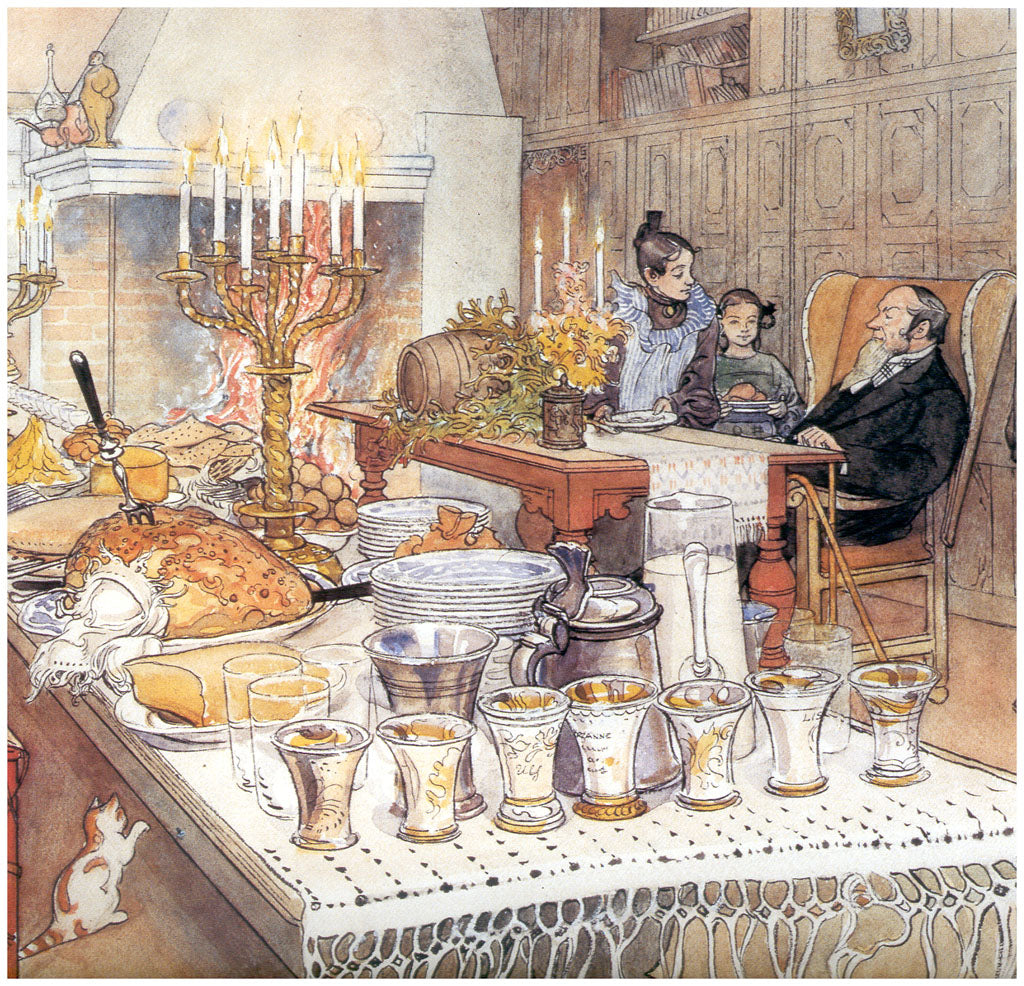 Carl Larsson Detail Of Christmas Eve 1906 Fine Art Print