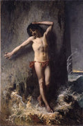 Léon Bazile Perrault The little shipwrecked boy 1874 Fine Art Print