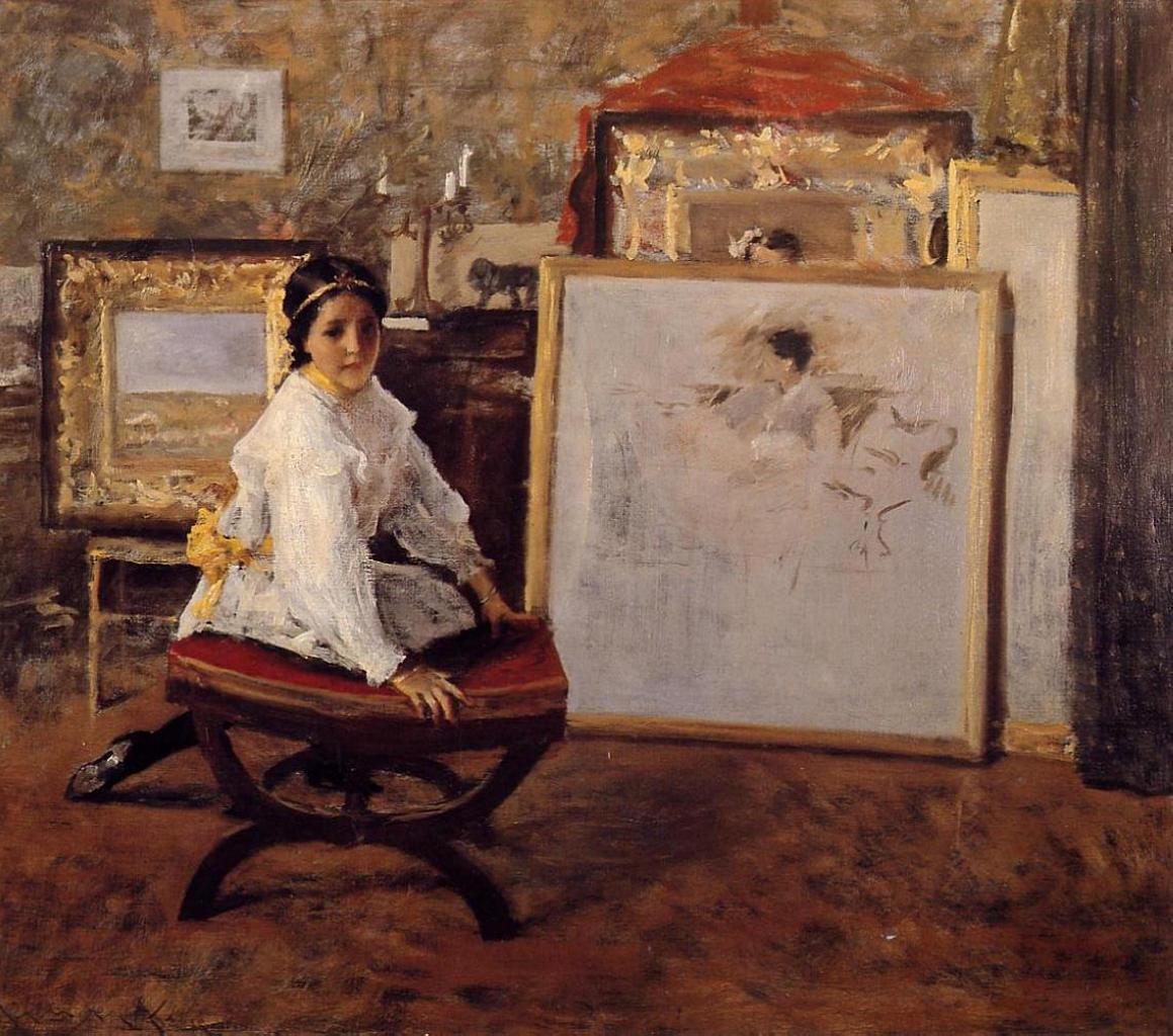 William Merritt Chase Did You Speak To Me? 1897 Fine Art Print