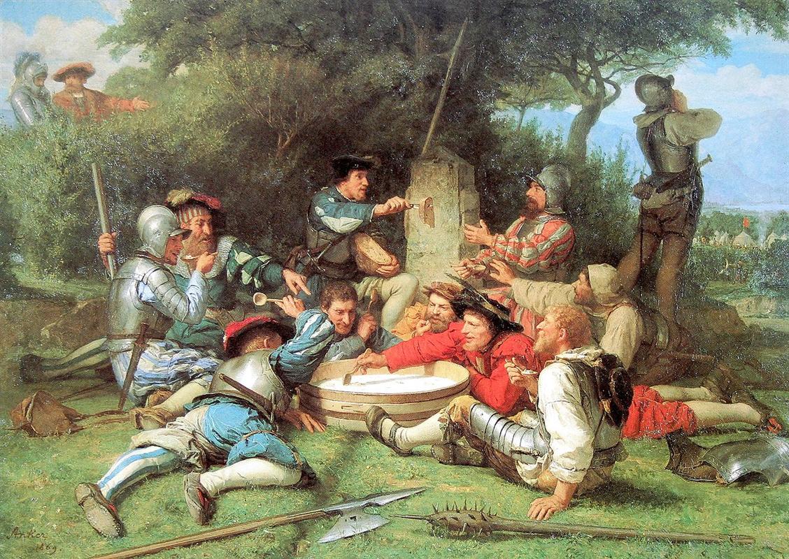Albrecht Anker The Kappeler Milk Soup 1869 Fine Art Print