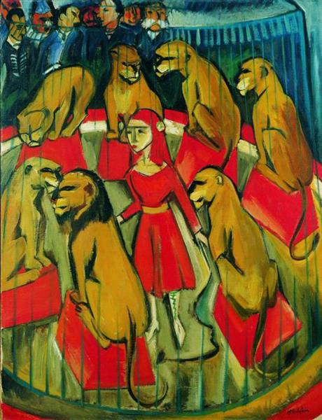 Max Pechstein Die Löwenbändigerin 1920 Fine Art Print
