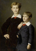 Albrecht Anker The Sons of Chrétien, Paris 1880 Fine Art Print