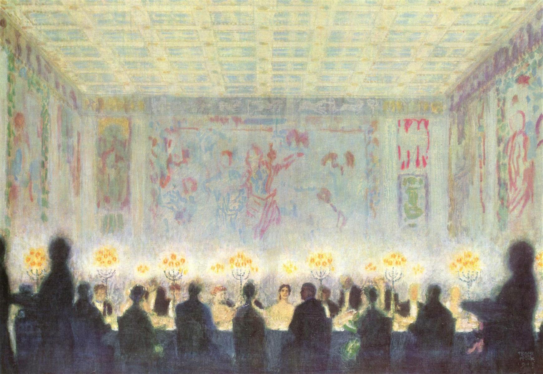 Franz Stuck Dinner 1913 Fine Art Print