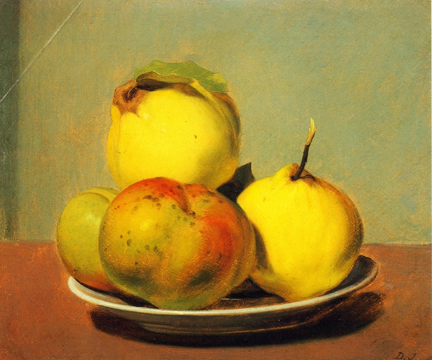 David Johnson Dish of Apples and Quinces 1890 Fine Art Print