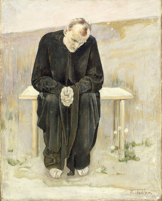 Ferdinand Hodler The Disillusioned One 1892 Fine Art Print