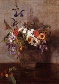 Henri Fantin-Latour Diverse Flowers 1864 Fine Art Print