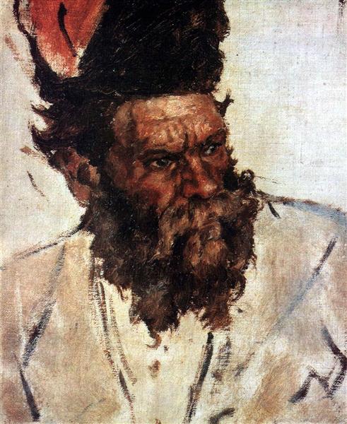 Vasily Surikov Don Cossack Rjidin (Study to "The Conquest of Siberia by Yermak") 1879 Fine Art Print