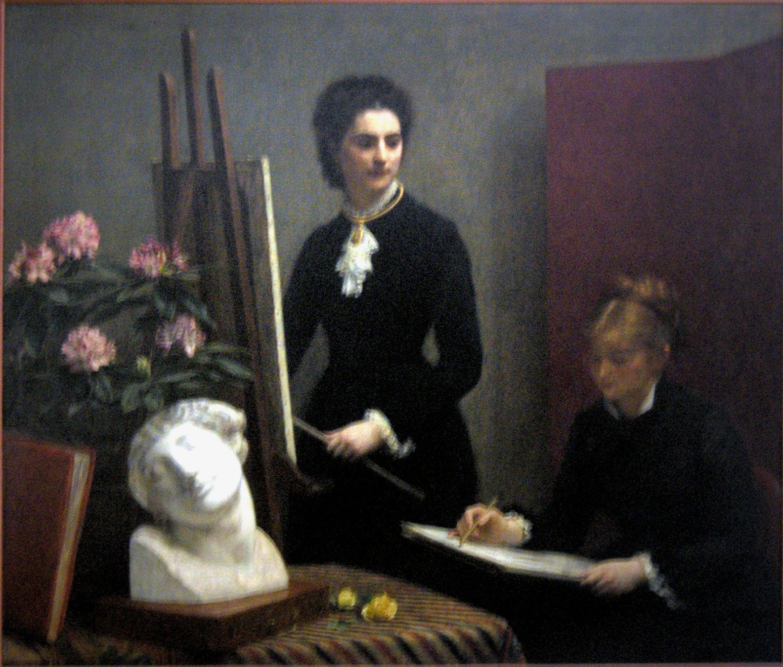 Henri Fantin-Latour Drawing Lesson in the Workshop 1879 Fine Art Print