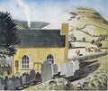 Eric Ravilious DUKE OF HEREFORDS KNOB & BAPTIST CHAPEL AT CAPEL-Y-FFIN 1938 Fine Art Print