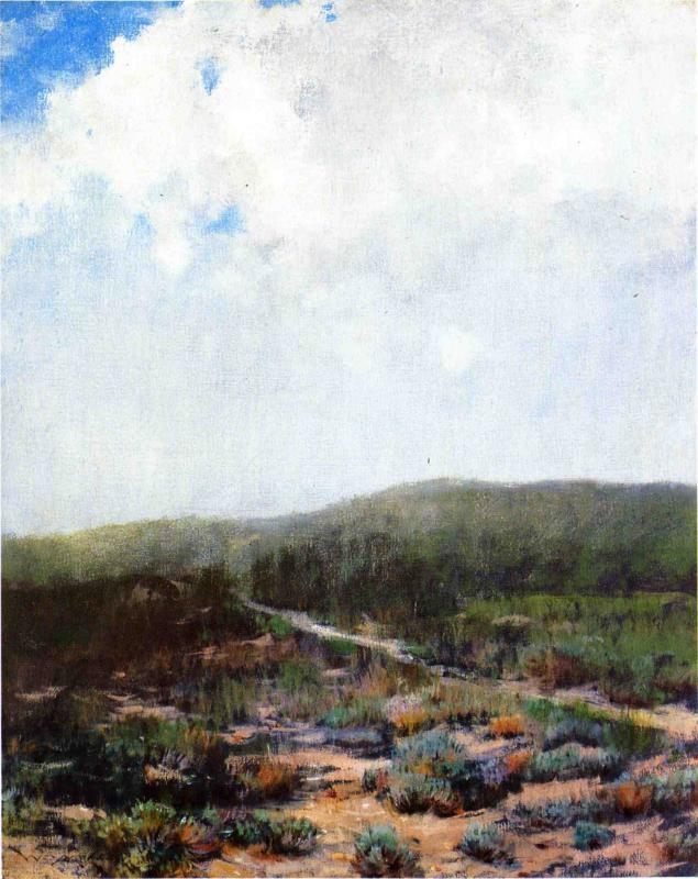 William Merritt Chase Dunes at Shinnecock 1893-1898 Fine Art Print
