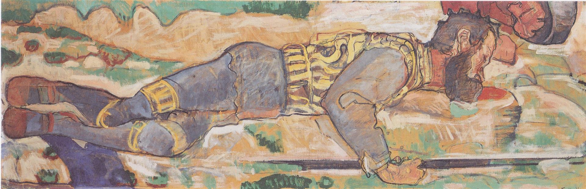 Ferdinand Hodler Dying Warrior 1897 Fine Art Print