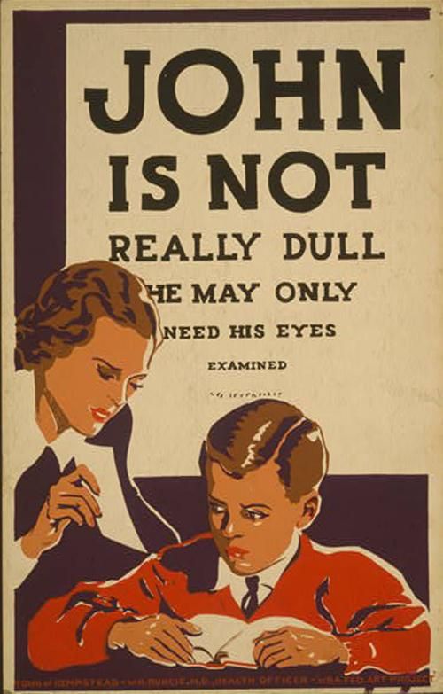 John Is Not Really Dull WPA Public Health Vintage Style 1936 Fine Art Print