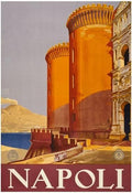 Naples Italy Vintage Style Travel Poster 1920 Fine Art Print