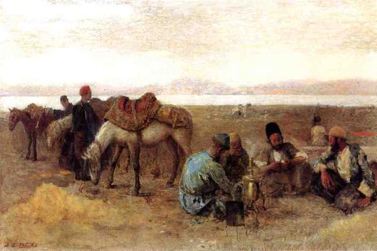 Edwin Lord Weeks Early Morning by Lake Urumiyah, Persia 1892 Fine Art Print