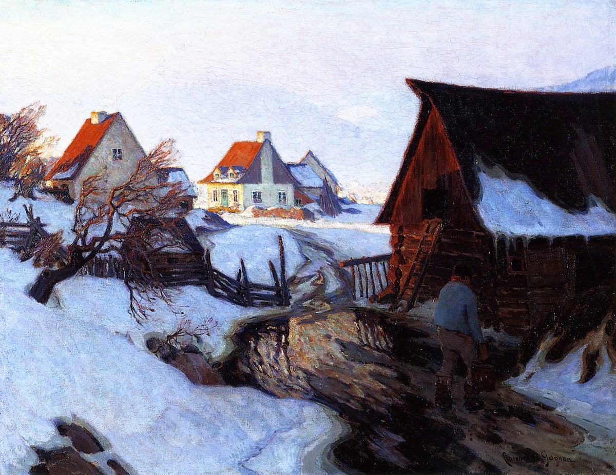 Clarence Gagnon Early Morning on March 1922 Fine Art Print