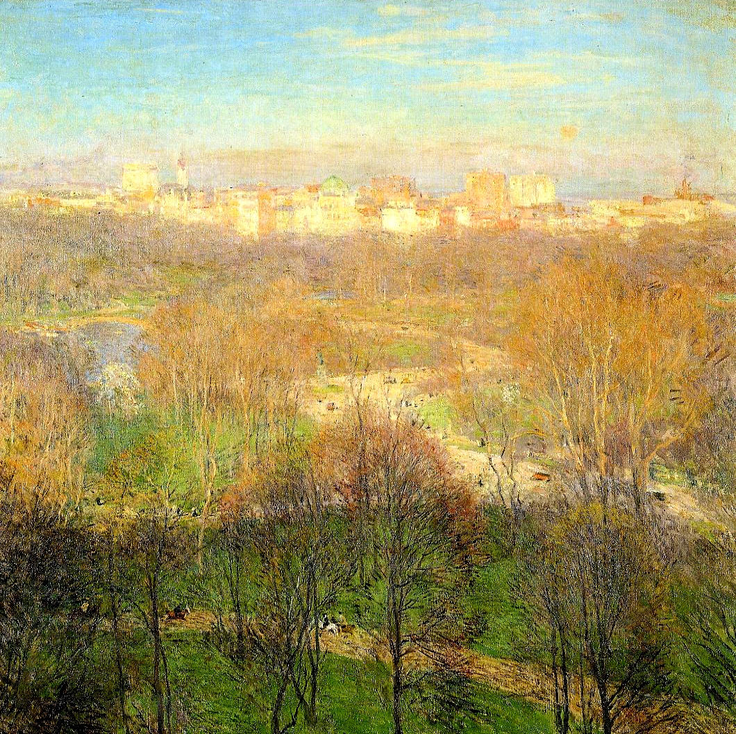 Willard Metcalf Early Spring Afternoon, Central Park 1911 Fine Art Print