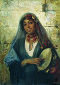 Konstantin Makovsky Eastern Woman (Gipsy) 1878 Fine Art Print
