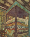 Edmund Dulac The Princess and the Pea 1911 Stacked Bed Fine Art Print Fine Art Print | Jakero77