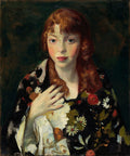Robert Henri Edna Smith in a Japanese Wrap 1915 Fine Art Print