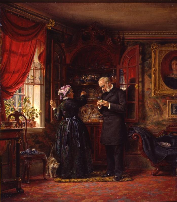 Edward Lamson Henry A Lover of Old China 1880 Fine Art Print