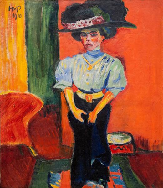 Max Pechstein Ein frühes Damenbild 1910 Fine Art Print