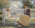 Frank W. Benson Eleanor and Benny 1916 Fine Art Print