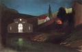Tivadar Kosztka Csontvary Electric Station at Jajce at Night 1903 Fine Art Print