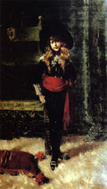 William Merritt Chase Elsie Leslie Lyde as Little Lord Fauntleroy 1889 Fine Art Print