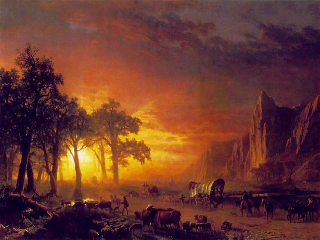 Albert Bierstadt Emigrants Crossing the Plains 1867 Fine Art Print