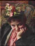 Émile Friant The Flower Hat 1892 Fine Art Print
