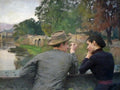 Émile Friant The Lovers (Autumn Evening) 1888 Fine Art Print