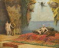 Émile Friant Presentation of the Odalisques to the Sultan 1881 Fine Art Print