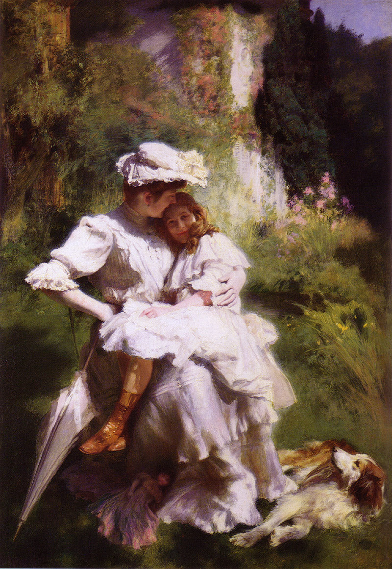 Émile Friant Maternal Tenderness 1906 Fine Art Print