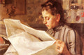 Anders Zorn Emma Zorn, Reading 1887 Fine Art Print