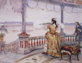 Vasily Surikov Empress Anna Loannovna in Peterhof Temple Shoots Deer 1900 Fine Art Print