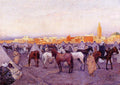 Theo van Rysselberghe Encampment near a Moroccan Village 1888 Fine Art Print