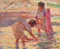 Nasreddine Dinet Children At La Berrada 1894 Fine Art Print