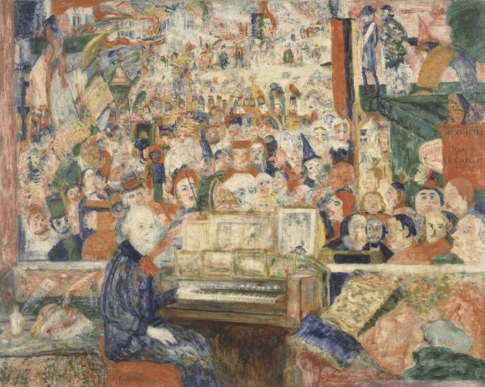 James Ensor Ensor at the Harmonium 1933 Fine Art Print
