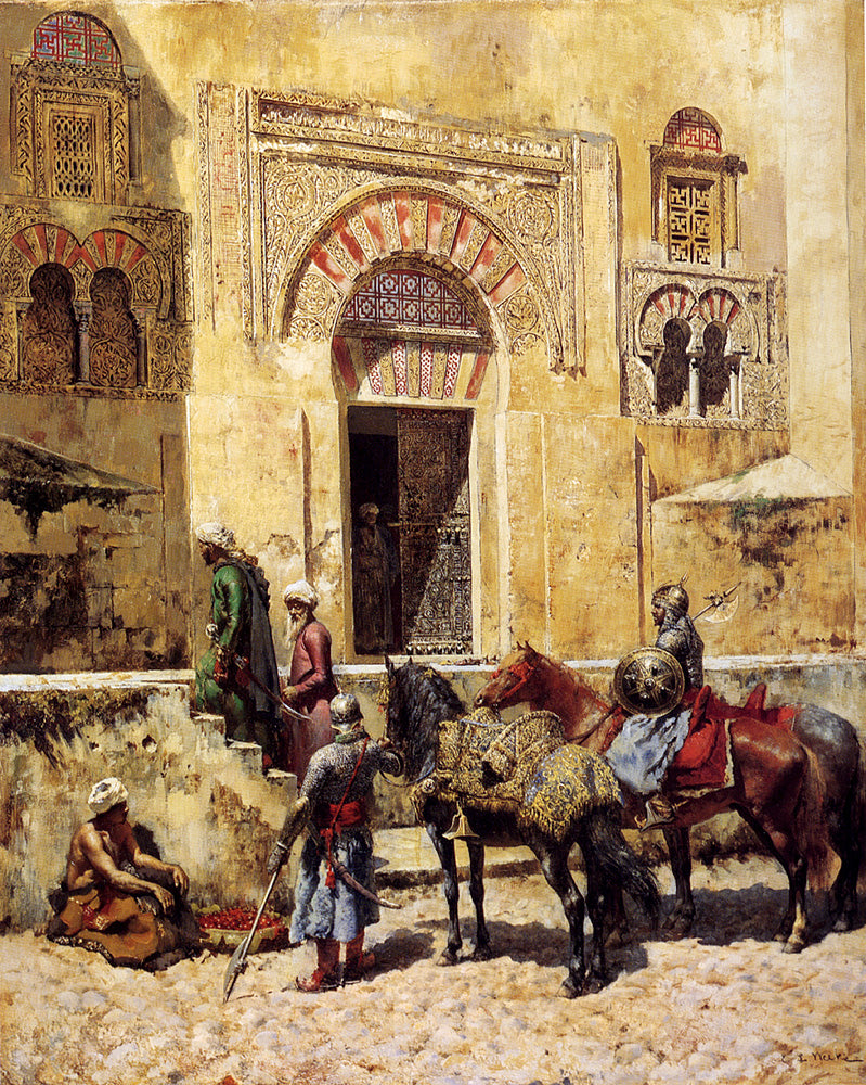 Edwin Lord Weeks Entering The Mosque 1885 Fine Art Print