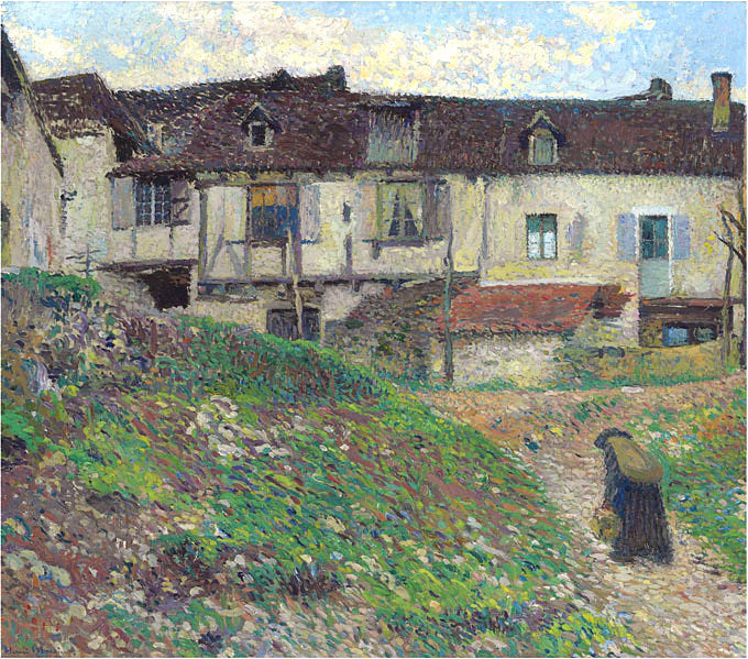 Henri Martin Entering the Village 1920 Fine Art Print