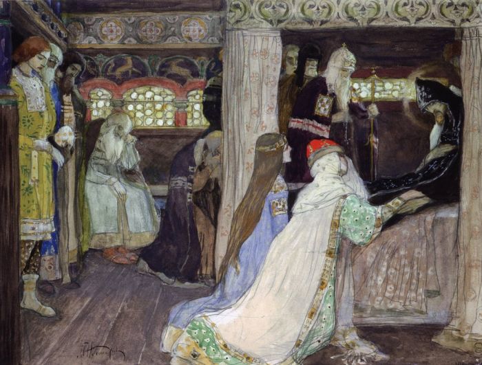Mikhail Nesterov Entombment of Alexander Nevsky 1900 Fine Art Print