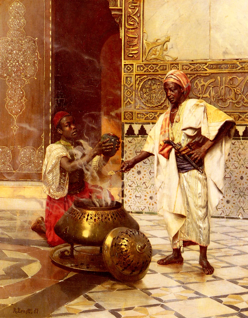 Rudolf Ernst In the Alhambra 1888 Fine Art Print