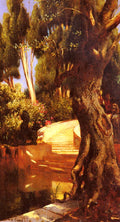 Rudolf Ernst The Staircase Under the Trees 1920 Fine Art Print