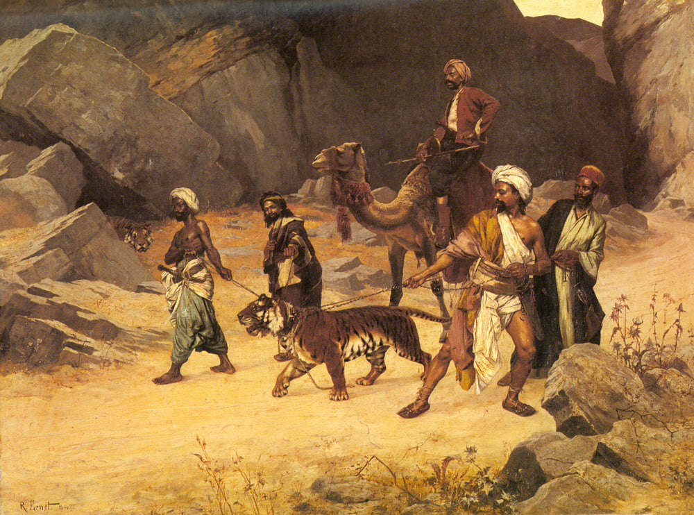 Rudolf Ernst The Tiger Hunt 1896 Fine Art Print
